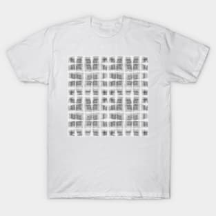 Shibori gray squares T-Shirt